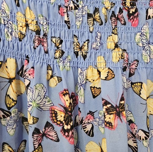 Wild Fable blue Butterfly Tube Top Size XS Woman's - Picture 3 of 10